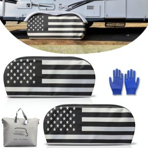 Mifami RV Tire Covers Faux Leather Waterproof-0