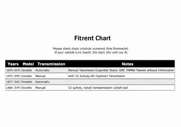 PartCatalog Manual Transmission Output Shaft Seal-1