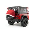 YIJXPOIN Christmas Car Tire Cover Red Non-Woven Universal-5