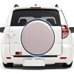 ManiGoon RAV4 Spare Tire Cover White ABS Durable-0