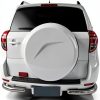 ManiGoon RAV4 Spare Tire Cover White ABS Durable-2