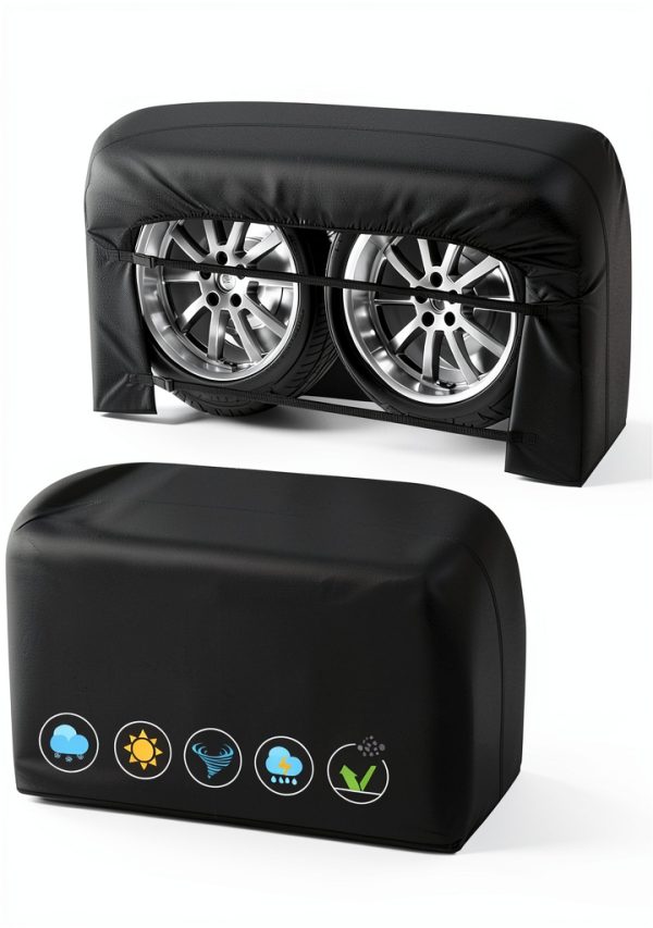 GRABADO Dual Axle Tire Cover 840D Oxford Black-0