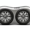 GRABADO Dual Axle Tire Cover 840D Oxford Black-1