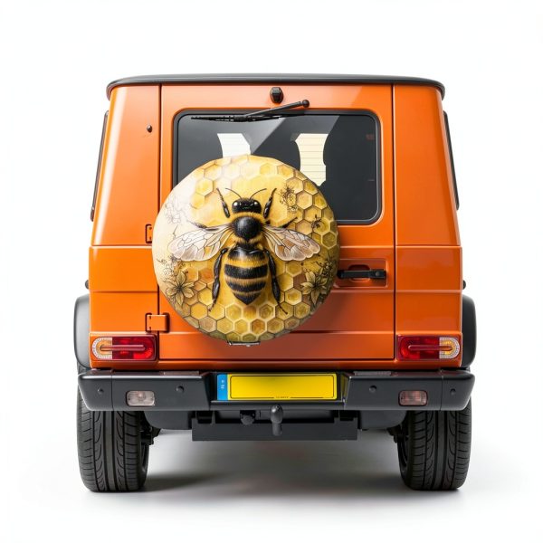 Spare Tire Cover Twistmyst Bee Polyester Universal Fit 16‑inch-2