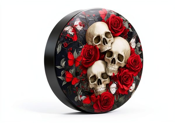 Twistmyst Skull Spare Tire Cover Polyester 16‑31in Universal Fit-4