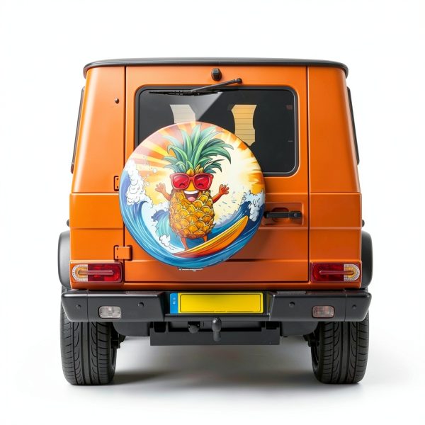 Spare Tire Cover Pineapple Design Twistmyst Polyester Spare Tire Cover-2