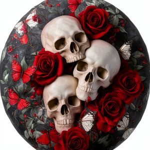Twistmyst Skull Spare Tire Cover Polyester 16‑31in Universal Fit-0