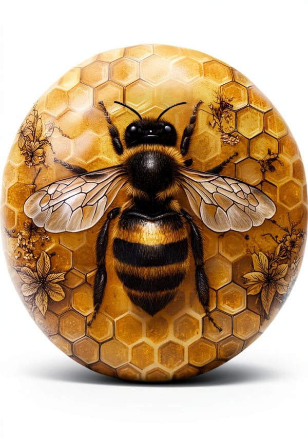 Spare Tire Cover Twistmyst Bee Polyester Universal Fit 16‑inch-0