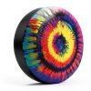 Tie Dye Spare Tire Cover by Twistmyst Polyester RV Car Fit-4